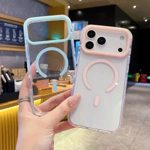 کاور شفاف دوررنگی مگ سیف مدل ORYXUS مناسب برای IPHONE 17 Pro Max