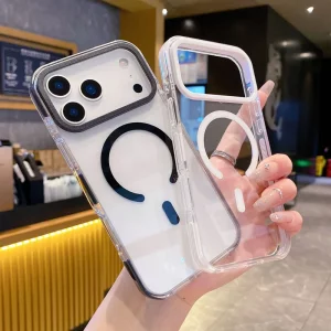 کاور شفاف دوررنگی مگ سیف مدل ORYXUS مناسب برای iPHONE 17 Pro