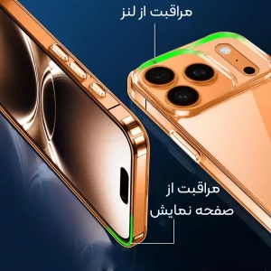 کاور شفاف دکمه فلزی اورجینال مناسب برای گوشی IPHONE 17 Pro Max از برند Berlia