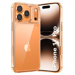 کاور شفاف دکمه فلزی اورجینال مناسب برای گوشی IPHONE 17 Pro از برند Berlia