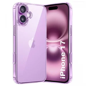 کاور شفاف دکمه فلزی اورجینال مناسب برای گوشی IPHONE 17 از برند Berlia