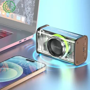 اسپیکر بلوتوثی بدنه شفاف RGB و توان 5W مدل Earldom A31 (100% اورجینال)