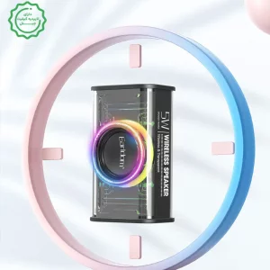 اسپیکر بلوتوثی بدنه شفاف RGB و توان 5W مدل Earldom A31 (100% اورجینال)