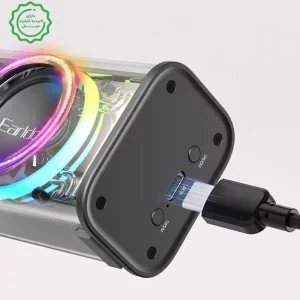 اسپیکر بلوتوثی بدنه شفاف RGB و توان 5W مدل Earldom A31 (100% اورجینال)