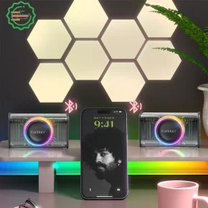 اسپیکر بلوتوثی بدنه شفاف RGB و توان 5W مدل Earldom A31 (100% اورجینال)