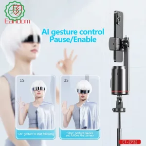 سه پایه و گیمبال ردیاب خودکار چهره 360 با AI درجه مدل Earldom ZP32 (100% اورجینال)