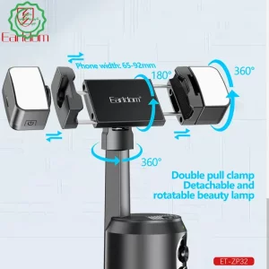 سه پایه و گیمبال ردیاب خودکار چهره 360 با AI درجه مدل Earldom ZP32 (100% اورجینال)