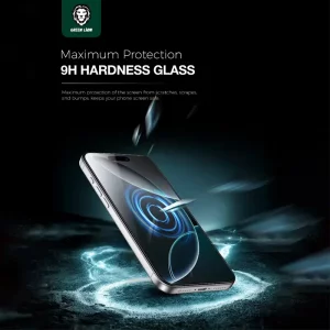 گلس محافظ صفحه نمایش مدل گرین لاین 9H STEVE شفاف برای iPHONE 17 Pro Max