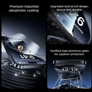 گلس حریم خصوصی اورجینال گوشی iPHONE 17 Pro مدل کوزوم Double side 26°