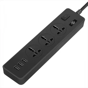 سه راهی برق با کابل 1.8 متری و 3 پورت شارژ 2.1A مدل IQ Power