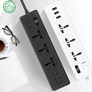 سه راهی برق با کابل 1.8 متری و 3 پورت شارژ 2.1A مدل IQ Power