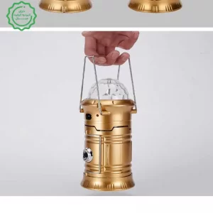 چراغ جادویی شارژی 5 کاره پاوربانک ، چراغ قوه ، مطالعه ، فانوس و رقص نور مدل 6LED