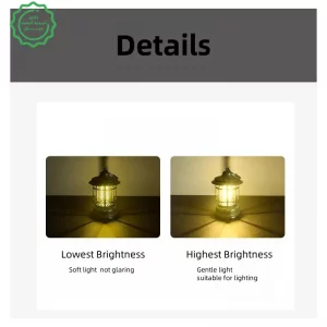 فانوس شارژی کمپینگ با نور قابل تنظیم مدل Camping Lantern