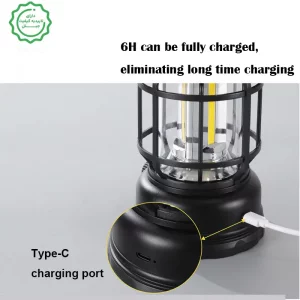 فانوس شارژی کمپینگ با نور قابل تنظیم مدل Camping Lantern
