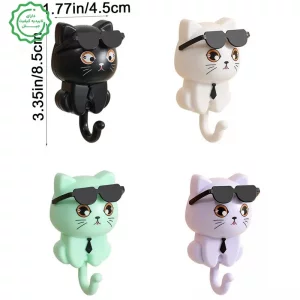 جاسوییچی و پایه نگهدارنده دیواری طرح گربه Cat Coat