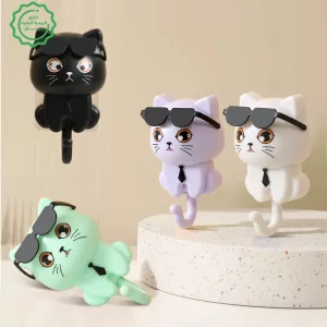 جاسوییچی و پایه نگهدارنده دیواری طرح گربه Cat Coat