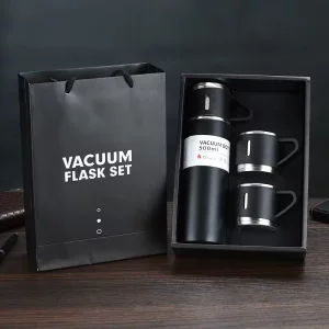 فلاسک آب به همراه 3 کاپ با ظرفیت 500 میلی لیتر مدل Vacuum Bottle