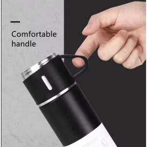 فلاسک آب به همراه 3 کاپ با ظرفیت 500 میلی لیتر مدل Vacuum Bottle