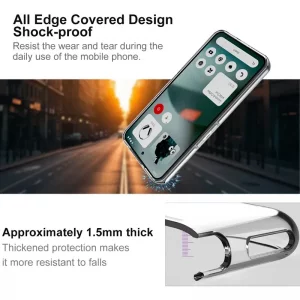 کاور شفاف مناسب برای گوشی Nothing Phone 3 مدل دور ژله ای پشت طلق