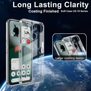 کاور شفاف مناسب برای گوشی Nothing Phone 3 مدل دور ژله ای پشت طلق