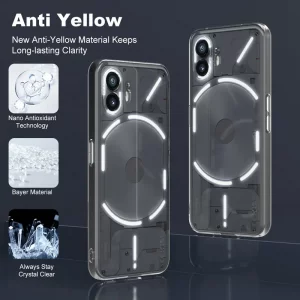 کاور شفاف مناسب برای گوشی Nothing Phone 2 مدل تمام  ژله ای