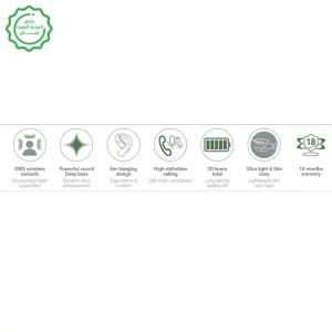 ایربادز بلوتوثی گوشواره ای با قابلیت حذف نویز OWS مدل FA05 (نسخه اورجینال + گارانتی شرکتی)