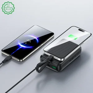 پاوربانک 20.000 میلی آمپر با توان 22.5 وات PD و کابل همراه مدل M14 (نسخه اورجینال + گارانتی شرکتی)