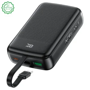 پاوربانک 20.000 میلی آمپر با توان 22.5 وات PD و کابل همراه مدل M14 (نسخه اورجینال + گارانتی شرکتی)