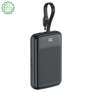 پاوربانک 10.000 میلی آمپر با توان 22.5 وات PD و کابل همراه مدل M13 (نسخه اورجینال + گارانتی شرکتی)