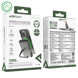 پاوربانک مگ سیف 10.000 میلی آمپر به توان 22.5 وات PD با استند مدل M17 (نسخه اورجینال + گارانتی شرکتی)