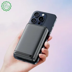 پاوربانک مگ سیف 10.000 میلی آمپر به توان 30 وات QI2 با استند و کابل مدل M11 (نسخه اورجینال + گارانتی شرکتی)