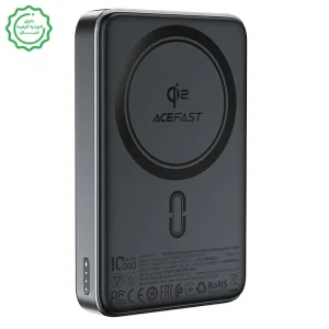 پاوربانک مگ سیف 10.000 میلی آمپر به توان 30 وات QI2 با استند و کابل مدل M11 (نسخه اورجینال + گارانتی شرکتی)