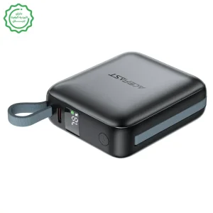 پاوربانک 10.000 میلی آمپر به توان 22.5 وات با دو کابل مدل M23 (نسخه اورجینال + گارانتی شرکتی)