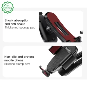 پایه نگهدارنده ماشین مدل داشبوردی مکنده از برند یسیدو مدل YESIDO C130 (100% اورجینال)