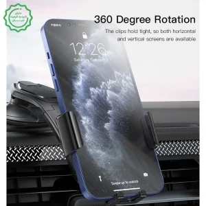 پایه نگهدارنده ماشین مدل داشبوردی مکنده از برند یسیدو مدل YESIDO C130 (100% اورجینال)