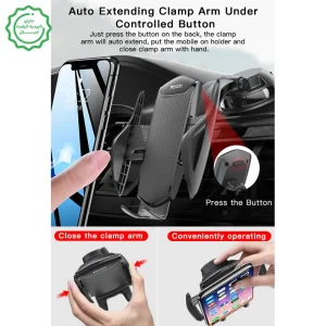 پایه نگهدارنده ماشین مدل داشبوردی مکنده از برند یسیدو مدل YESIDO C99 (100% اورجینال)