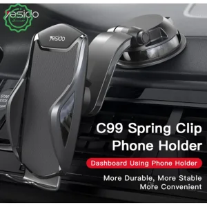 پایه نگهدارنده ماشین مدل داشبوردی مکنده از برند یسیدو مدل YESIDO C99 (100% اورجینال)