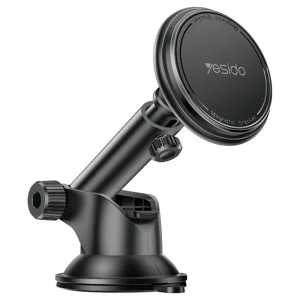 پایه نگهدارنده آهنربایی مدل داشبوردی مکنده به همراه حلقه مگ سیف مدل YESIDO C269 (100% اورجینال)