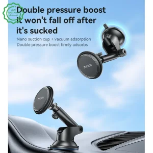 پایه نگهدارنده آهنربایی مدل داشبوردی مکنده به همراه حلقه مگ سیف مدل YESIDO C269 (100% اورجینال)