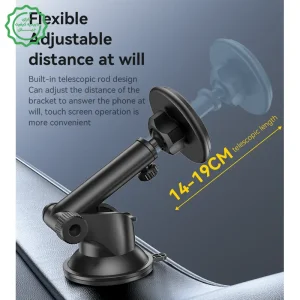 پایه نگهدارنده آهنربایی مدل داشبوردی مکنده به همراه حلقه مگ سیف مدل YESIDO C269 (100% اورجینال)