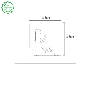 پایه نگهدارنده آهنربایی مدل داشبوردی چسبنده به همراه حلقه مگ سیف مدل YESIDO C220 (100% اورجینال)