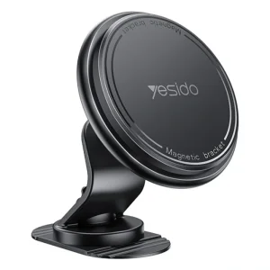 پایه نگهدارنده آهنربایی مدل داشبوردی چسبنده به همراه حلقه مگ سیف مدل YESIDO C220 (100% اورجینال)