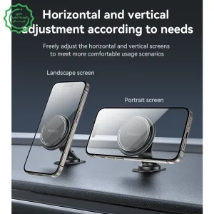 پایه نگهدارنده آهنربایی مدل داشبوردی چسبنده به همراه حلقه مگ سیف مدل YESIDO C220 (100% اورجینال)