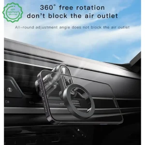 پایه نگهدارنده مگ سیف مدل دریچه کولری به همراه حلقه فلزی مدل YESIDO C157 (100% اورجینال)