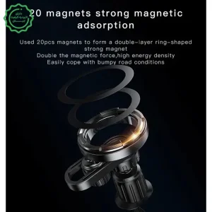 پایه نگهدارنده مگ سیف مدل دریچه کولری به همراه حلقه فلزی مدل YESIDO C157 (100% اورجینال)