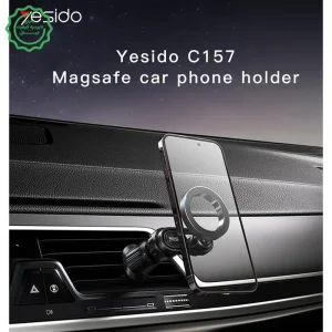 پایه نگهدارنده مگ سیف مدل دریچه کولری به همراه حلقه فلزی مدل YESIDO C157 (100% اورجینال)