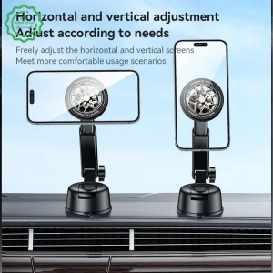 پایه نگهدارنده مگ سیف مدل داشبوردی مکنده به همراه حلقه فلزی مدل YESIDO C266 (100% اورجینال)