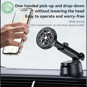 پایه نگهدارنده مگ سیف مدل داشبوردی مکنده به همراه حلقه فلزی مدل YESIDO C266 (100% اورجینال)