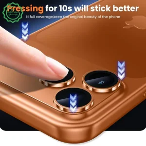 محافظ لنز آلومینیومی با پوشش کامل ماژول دوربین مدل Kuzoom مناسب برای iPHONE 17 Pro