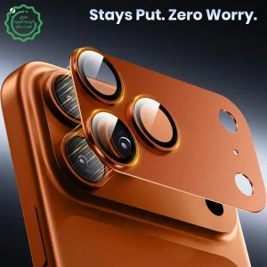 محافظ لنز آلومینیومی با پوشش کامل ماژول دوربین مدل Kuzoom مناسب برای iPHONE 17 Pro
